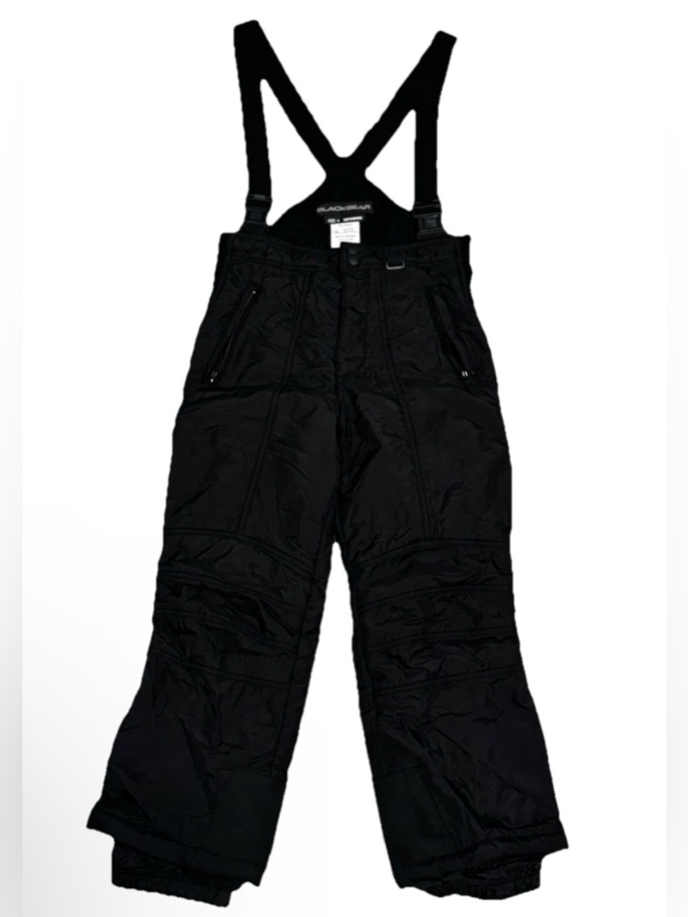 Youth Blackbear Bib Snow Pant Size Medium Elastic Ankle Liners Articulated Knees